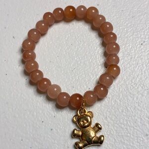 Kids Beaded Bracelet with Teddy Bear Charm 🧸